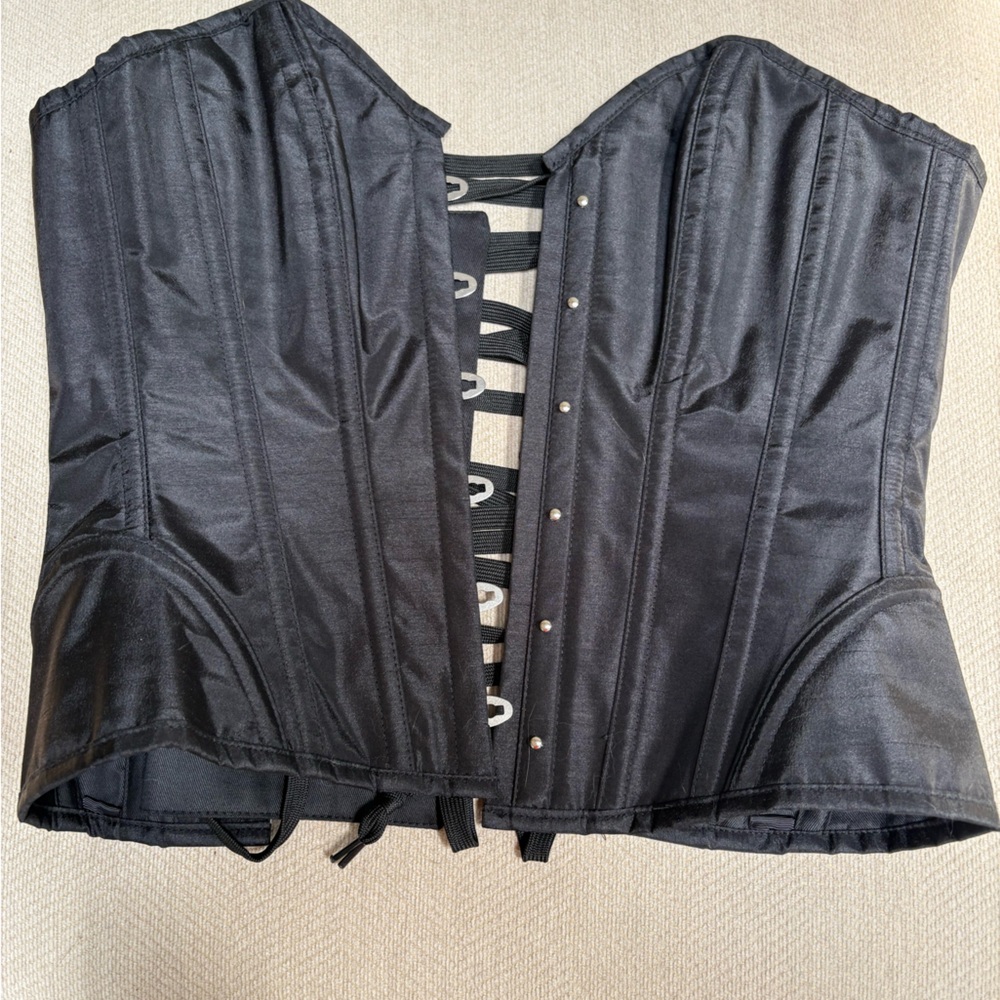 New Black Corset Top by Corset Story. Size UK 8.